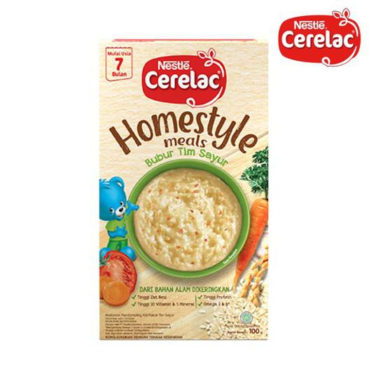 Nestlé CERELAC HOMESTYLE Bubur Bayi Rasa Tim Sayur Box 100g