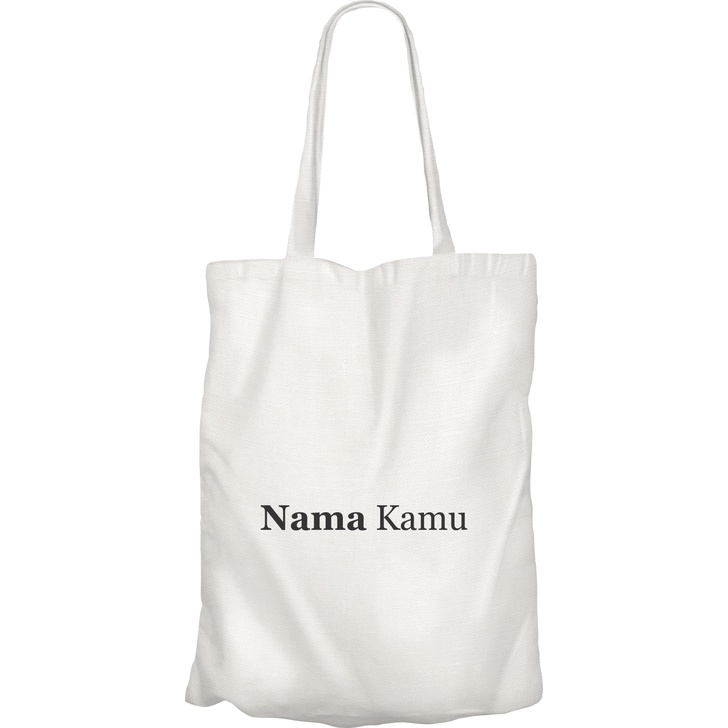 Tote bag nama custom sendiri