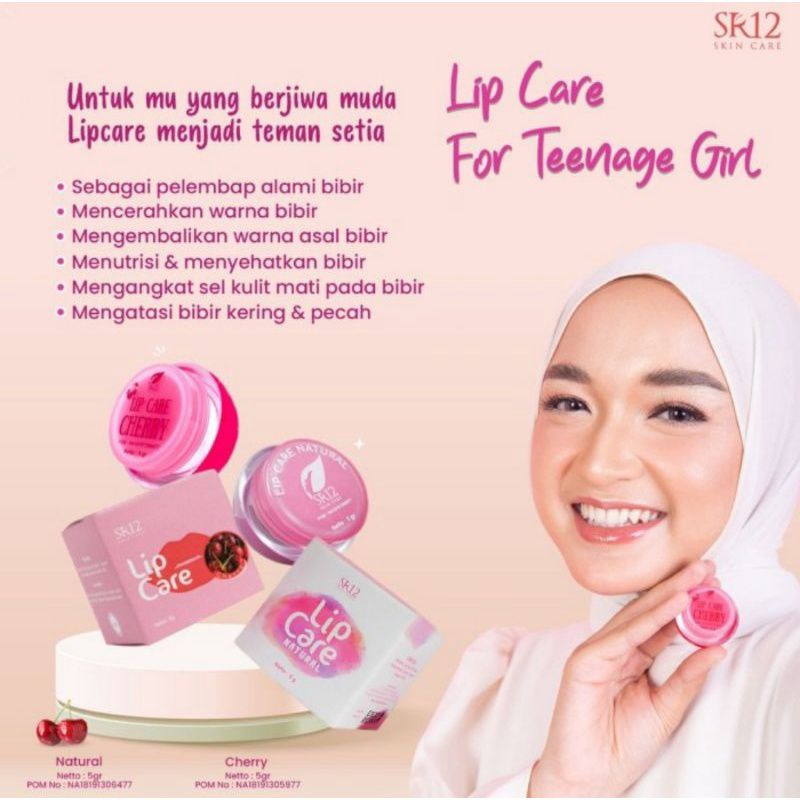 BEST SELLER ! LIP CARE CHERRY SR12 / PEMERAH BIBIR PERMANEN / PELEMBAB BIBIR / LIP BALM / PENCERAH BIBIR HITAM