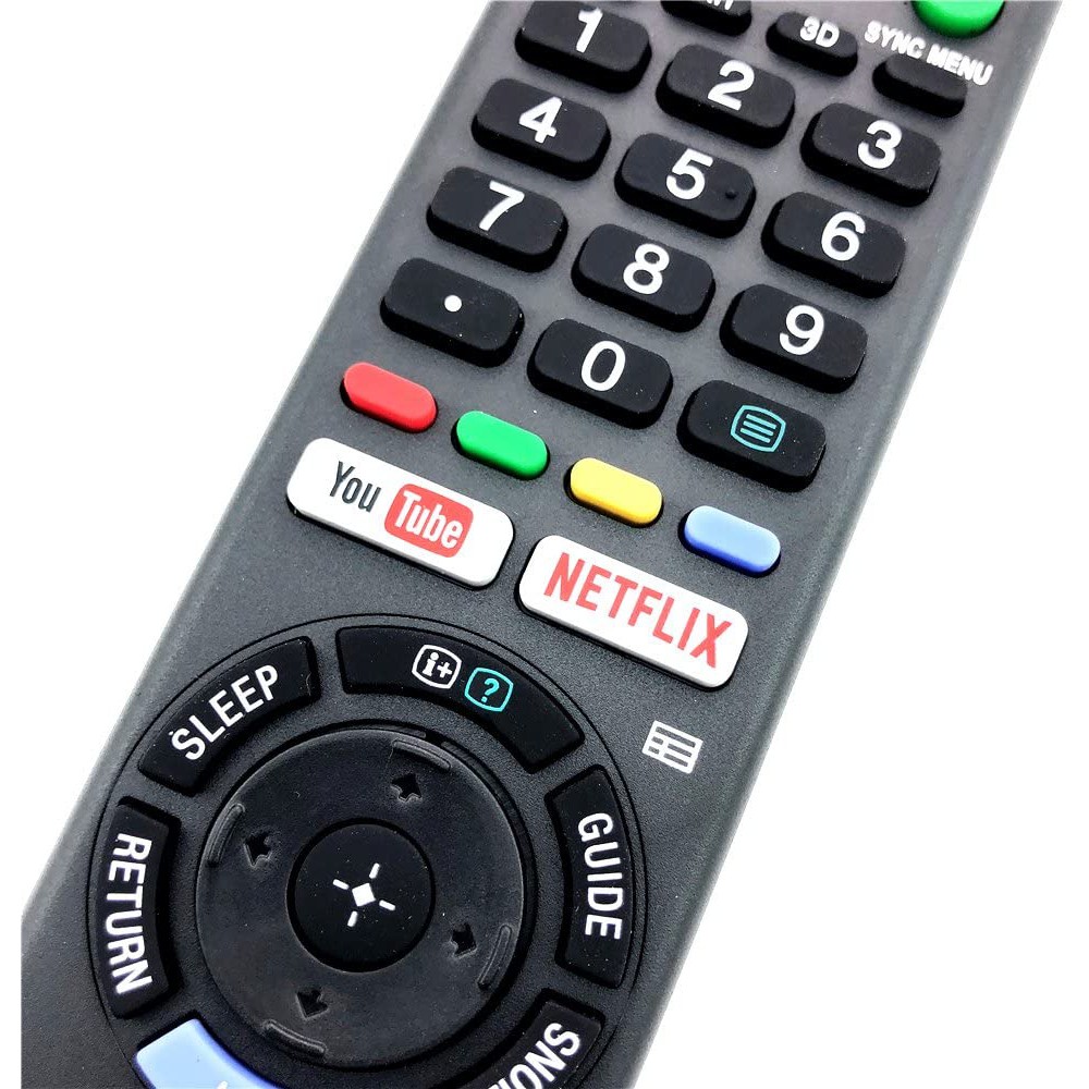 Remote TV Sony ORIGINAL YouTube NETFLIX-hitam