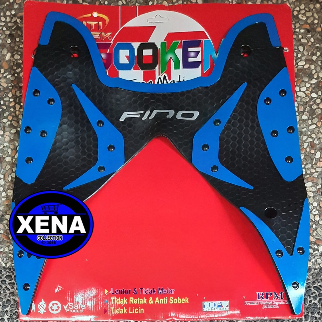 Karpet Yamaha Fino FI - Fino Sporty - Fino Grande - New Fino 125 - Bahan Tebal / karpet Motor Fino 125 blue core Fino Grande Fino Sporty / Karpet Motor Yamaha Fino 125 / Gookem Karpet Motor Fino FI Alas Kaki Bahan Karet Tebal / Karpet / Keset Motor Fino