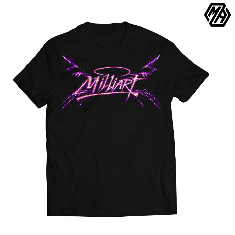 BAJU KAOS DISTRO MILLIART SERIES | MOTIF THUNDER