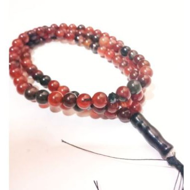 COD Tasbih Batu Akik Sulaiman Madu Natural 99 Butir