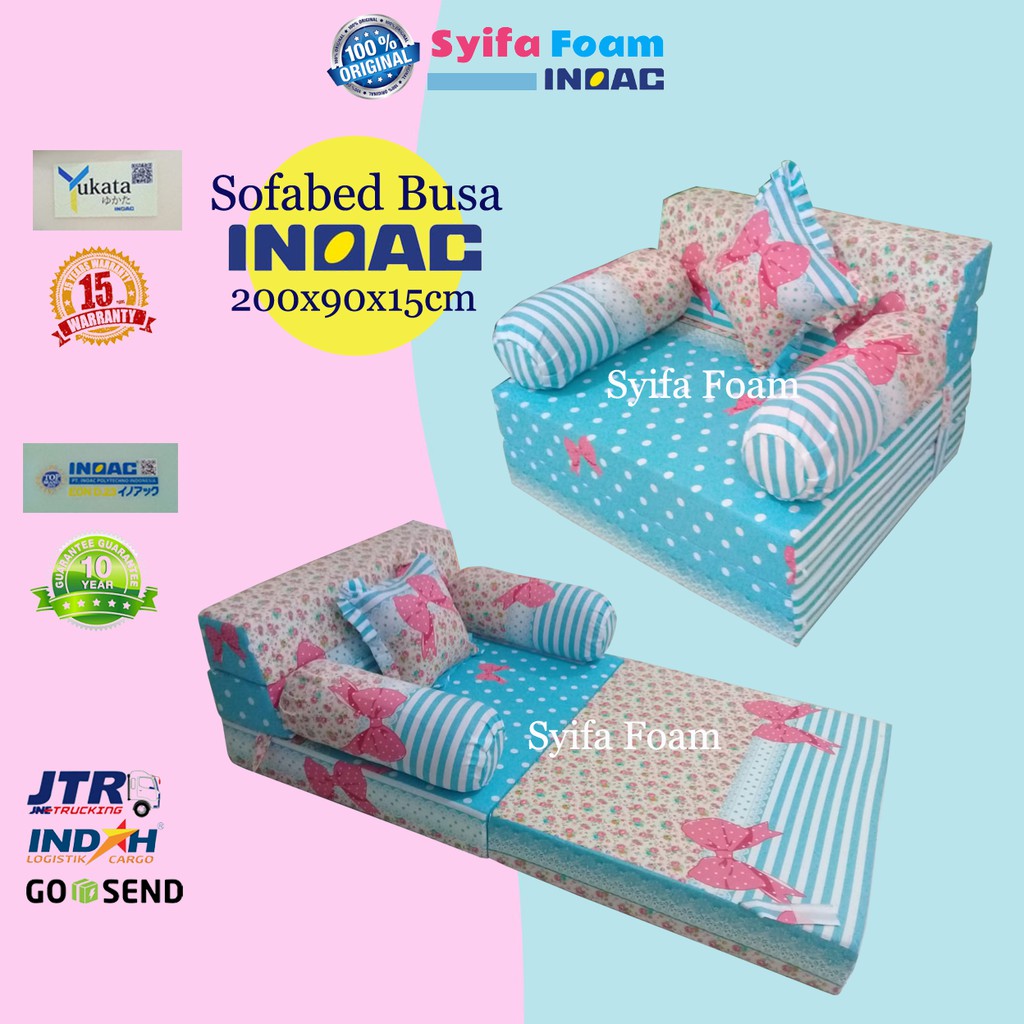 Sofabed inoac yukata sofa inoac sofabed single inoac asli sofa bed inoac ori tebal 15 garansi 15th