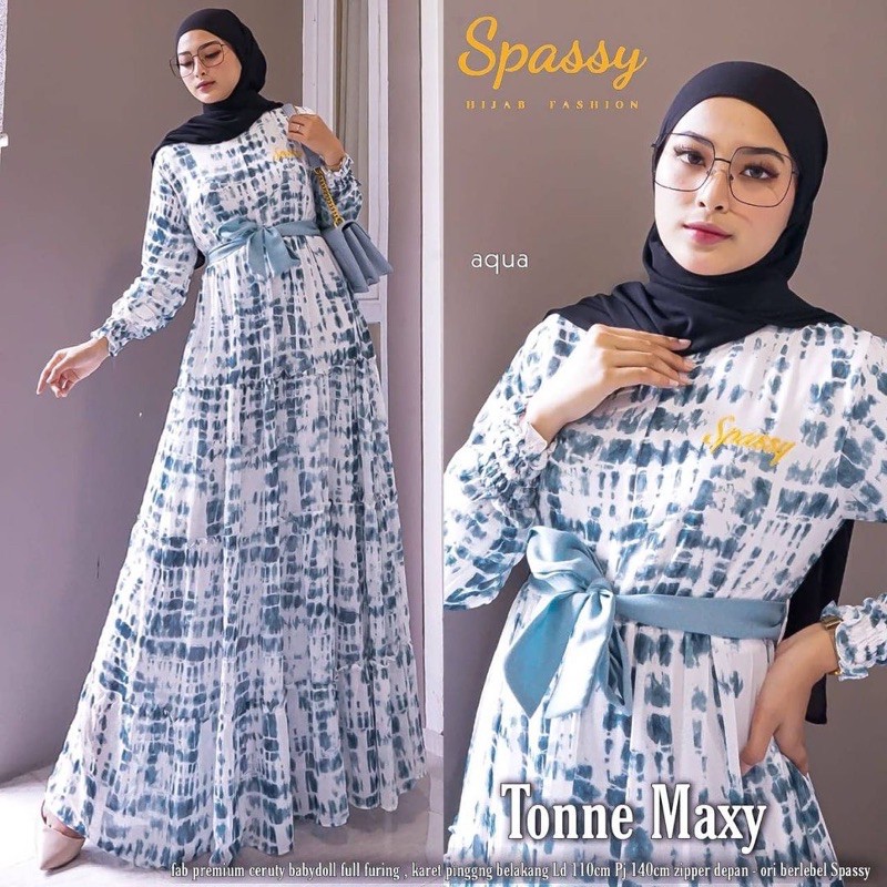 SALE !! GAMIS CERUTY PRINTING SQUARE YUNDY JASMINE AINUN #2 MIPOSA - Maxy Dress Bahan Ceruty Wolfis Motif