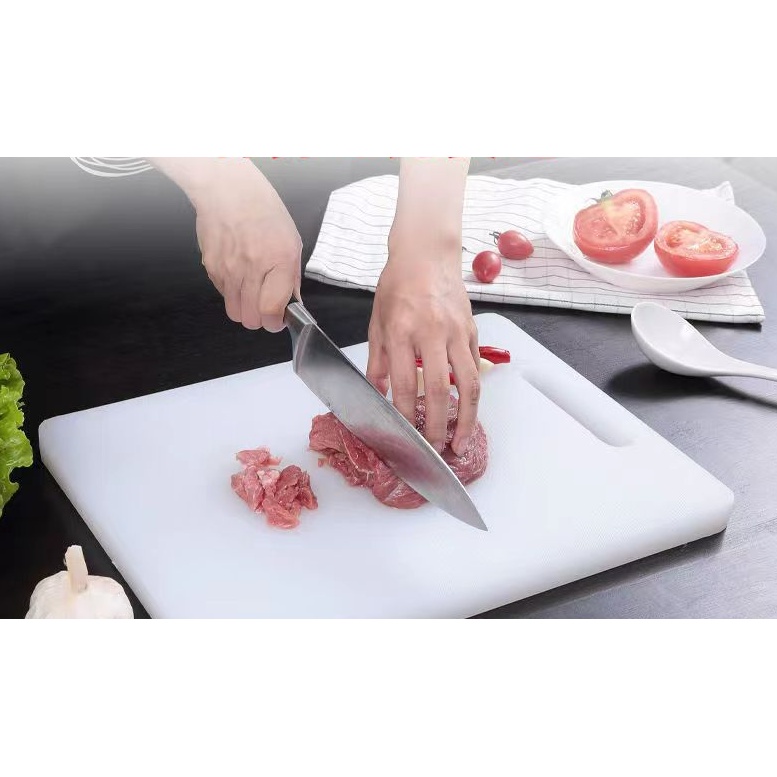 Talenan Tebal 1cm Rumah Tangga Cutting Board Food Grade PE Sayuran Chopping Board UNTUK Buah Bulat Antibakteri dan Antijamur Tidak Retak Memotong papan Talenan