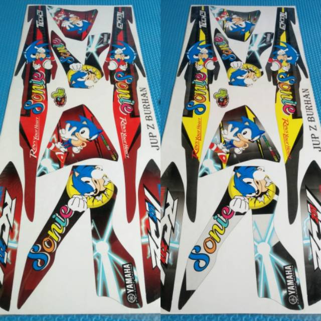Striping Sticker Lis Motor Variasi Jupiter Z Burhan Sonic
