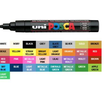 

Hot - Uni POSCA PC-5M Marker Pen - Medium Tip Part 2