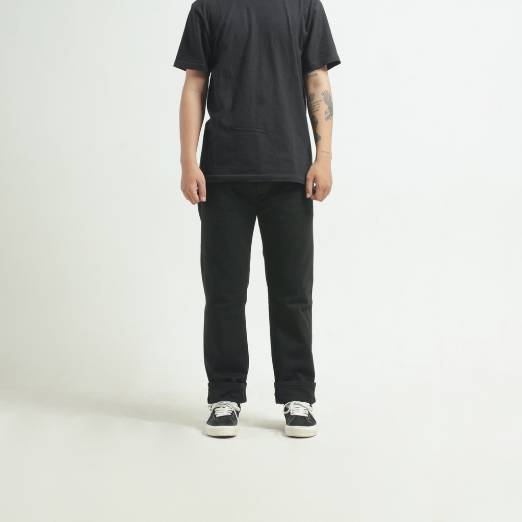 Suku Denim - Bartheon - Celana Selvedge Hitam Red line