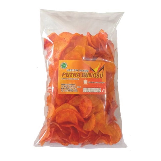 

Keripik balado khas Padang / Sanjai Balado Bulat Netto 250 gram