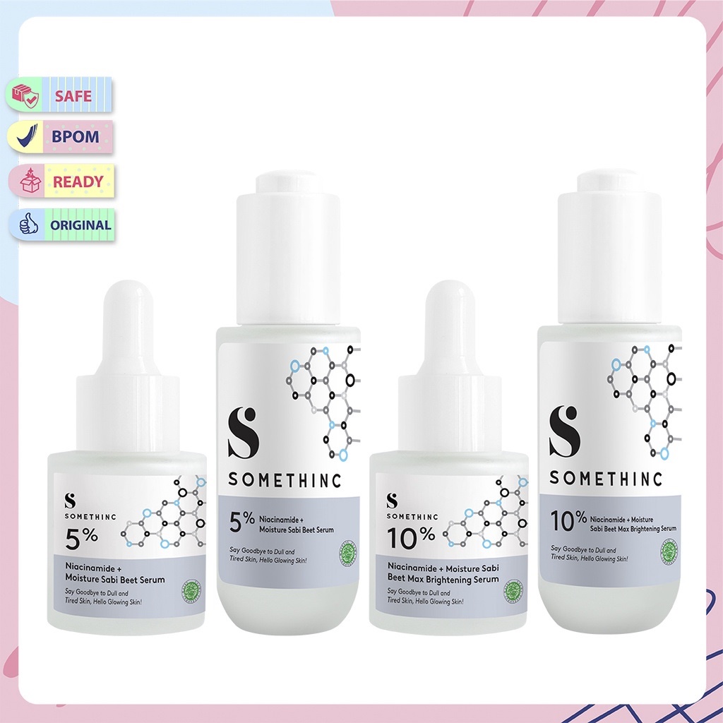 SOMETHINC 5% / 10% Niacinamide + Moisture Sabi White Max Brightening Serum Whitening Lightening Pencerah Pemutih Niacin