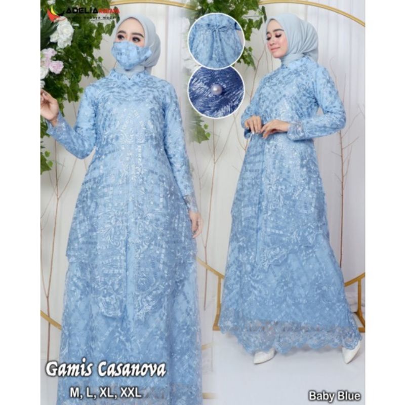 Realpict gamis tingkat runcing modern//dress pesta modern//gamis muslim//gamis lebaran