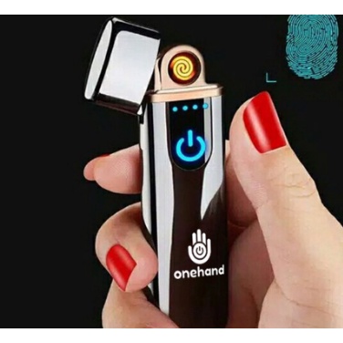 HOKO Korek Api Elektrik USB Fingerprint Touch Sensor LED Screen / Korek Api USB / Korek Api Unik
