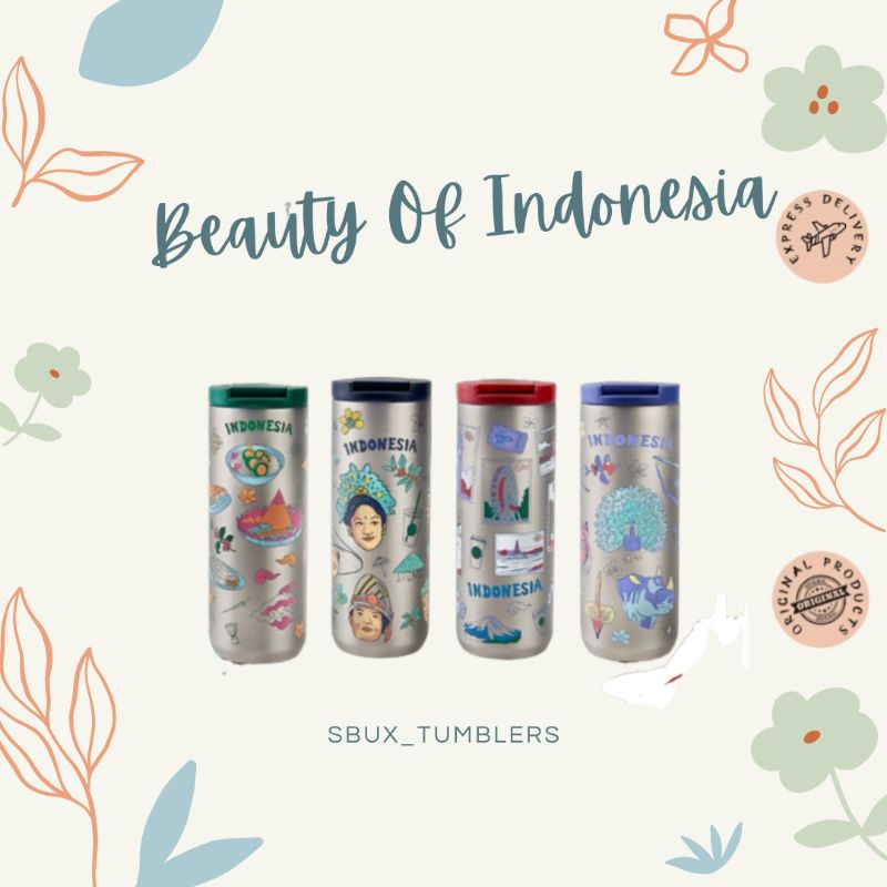 Jual Starbucks Tumbler Beauty of Indonesia (Spesial Dirgahayu