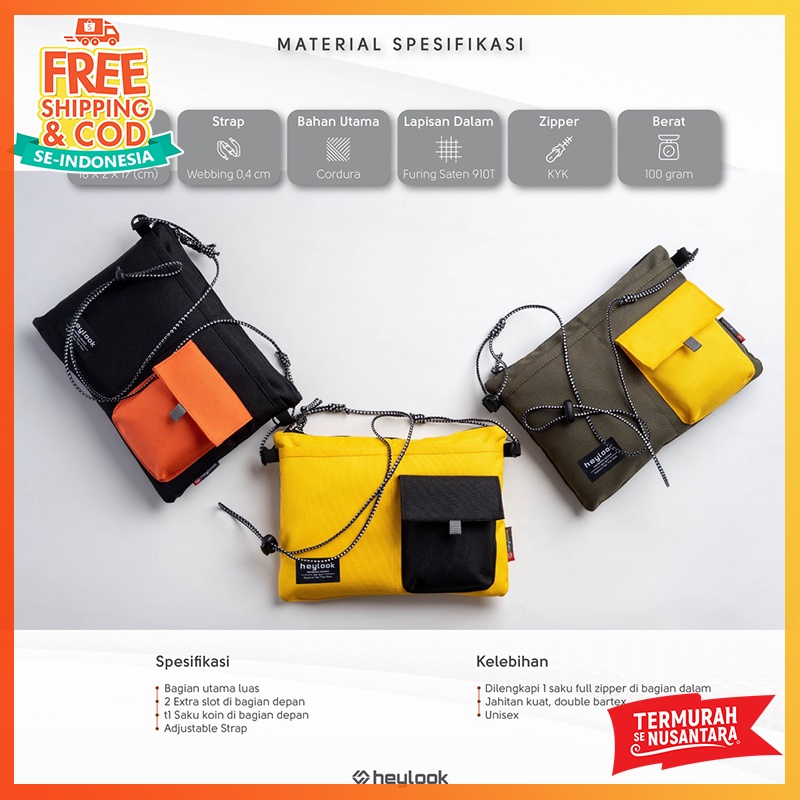 Tas Slempang Pria SANO SCAYE PRO Waistbag Sling Bag Waistbag Cross Bag Cowok Oval WATERPROOF MURAH