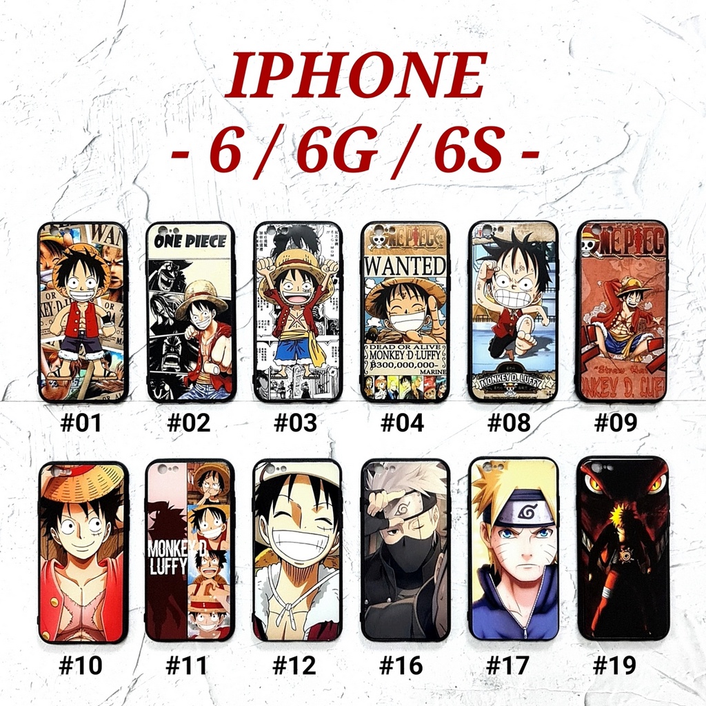 IPHONE 6 6S 6G 6 PLUS 6S PLUS 6G PLUS 7G 8G SE 2020 7 PLUS 8 PLUS X XS - ONE PIECE Soft Hard Case Naruto