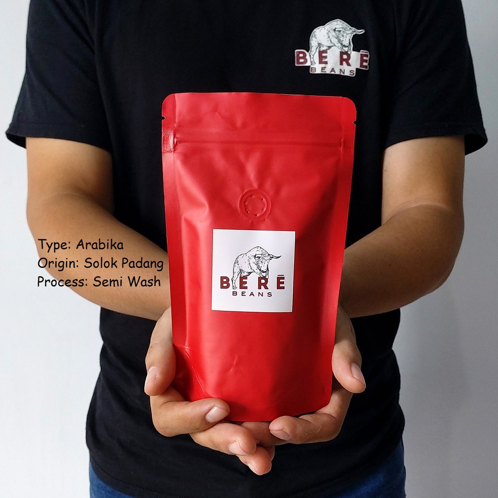 Kopi Arabika Solok Padang Indonesia 100 GRAM Biji Bubuk Coffee Beans Giling Arabica Bean Tubruk Cofe