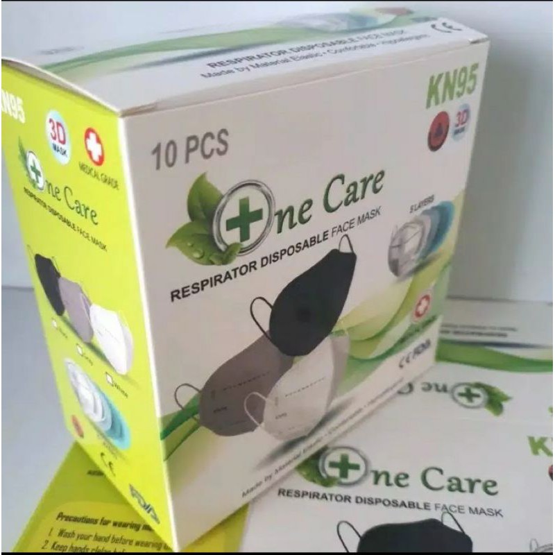 Masker KN95 5Ply Earloop/ Headloop Kawat Dalam atau Luar Pack Medical Grade 10 Pcs Putih