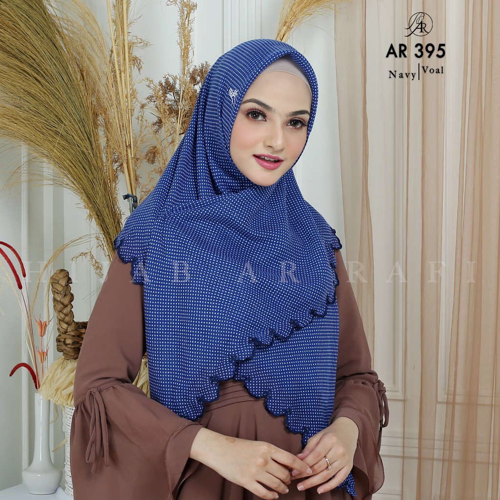 Jilbab ARRAFI AR 395 Hijab Persegi Segi Empat Syari Original Branded - Putry Collections