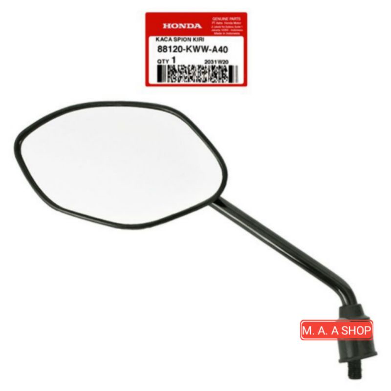 88120-KWW-A40 Kaca Spion Kiri Revo Fit 2011 - 2012 New Supra X 125 Fi Revo Fi Supra 150 GTR