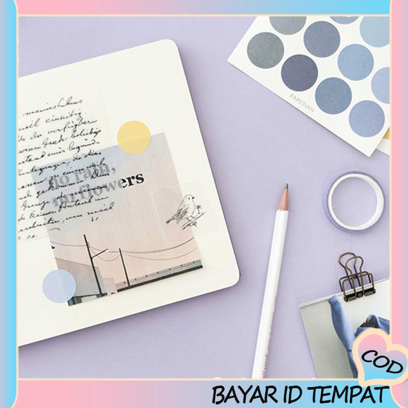 COD❤️Stiker Label Index Dot Multifungsi Bisa Ditulis Untuk Dekorasi Diary / Scrapbook A.one