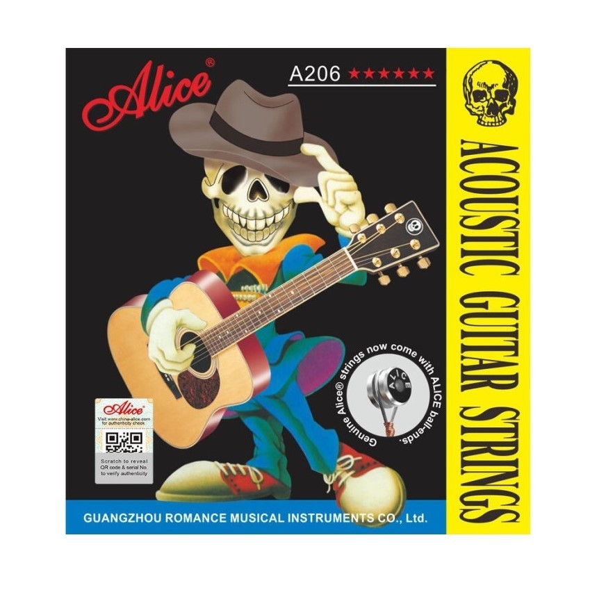 Alice A206 Senar Gitar Akustik String Steel Core Anti Karat