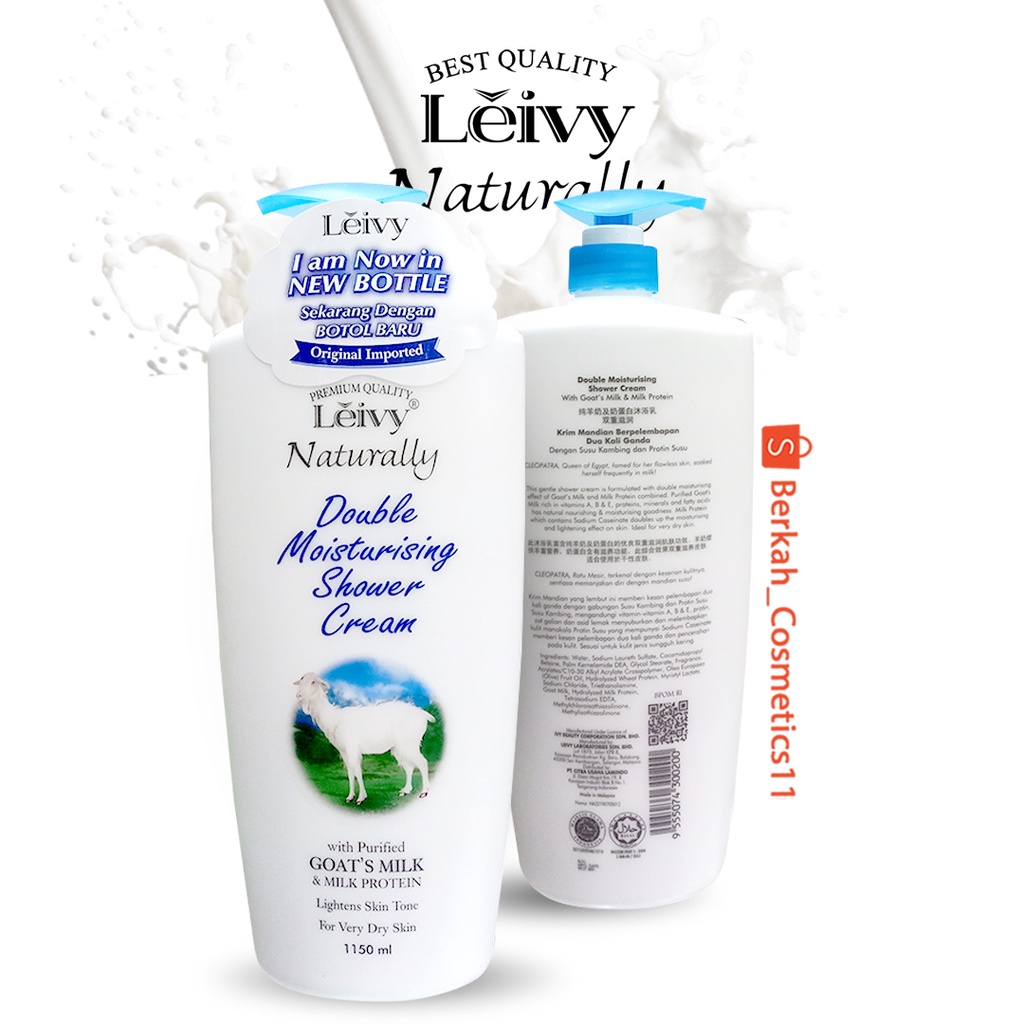 Leive Shower Cream Goat Milk Pump 1150ml