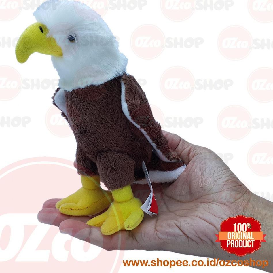 New U10 Boneka Hewan Burung Elang Bondol Bald Eagle Original Ozco