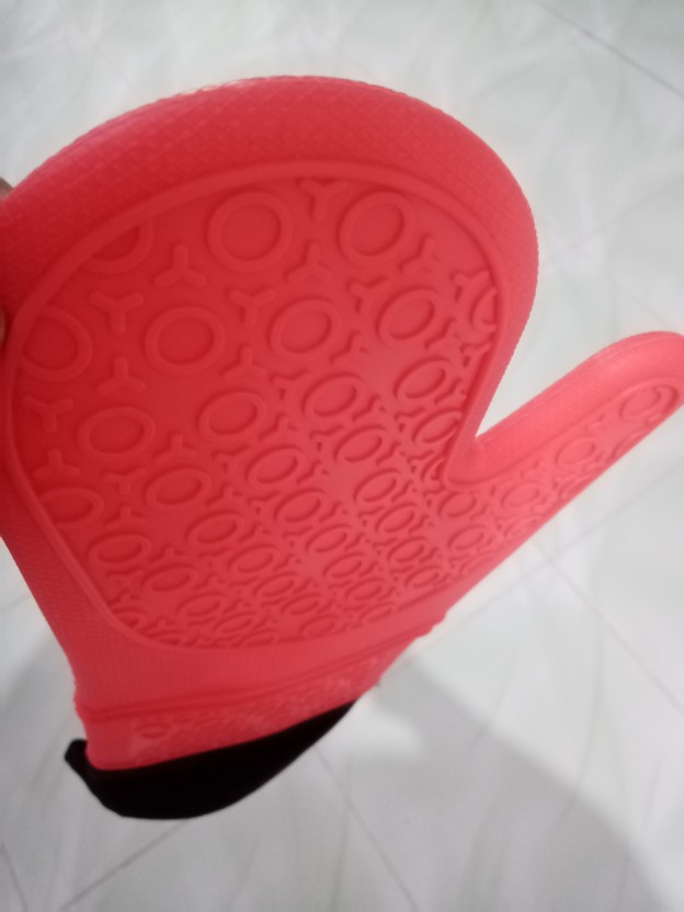 Wos Srt 1711 Sarung Tangan Silikon Oven Tahan Panas 1pasang / Sarung Tangan Anti Panas