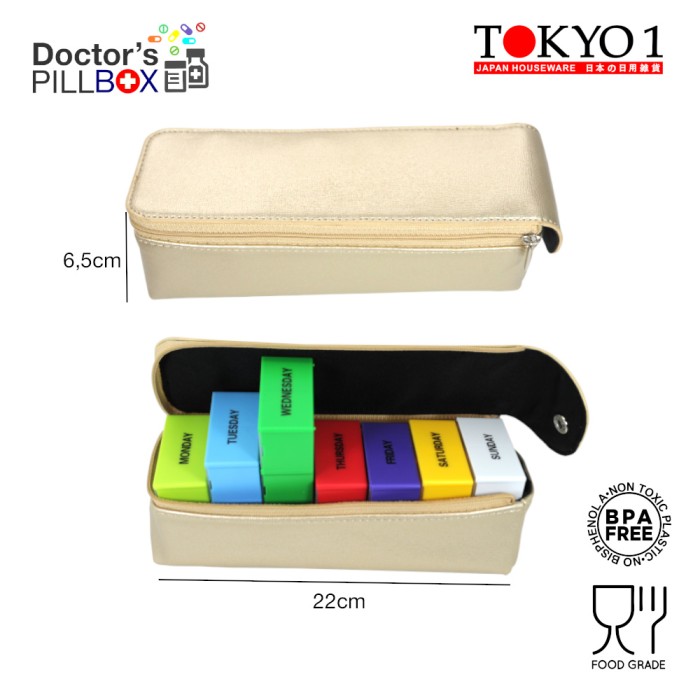 

Kualitas Terbaik - Tokyo 1 Zipper Daily Pill Ritsleting Harian Pill 083926