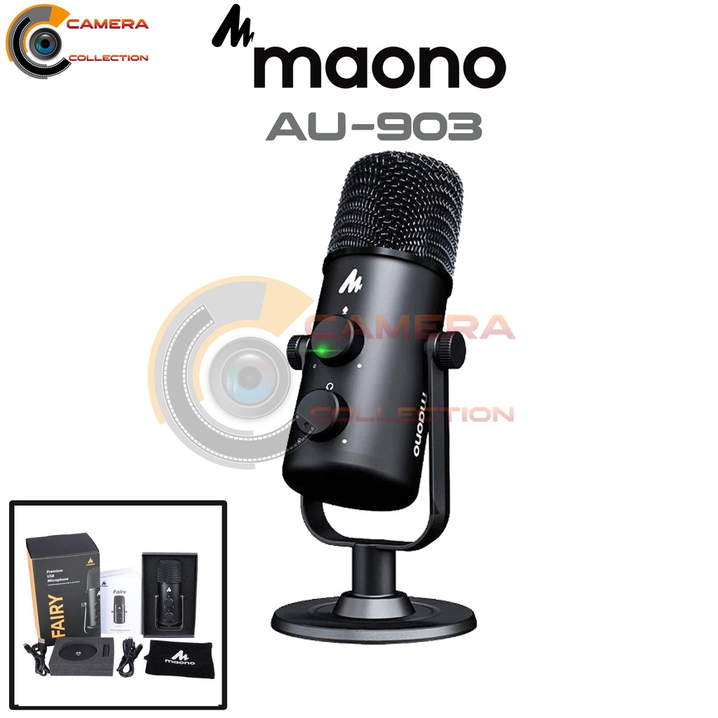 Maono Fairy AU-903 USB Dual Condenser Recording for Podcast / Maono AU-903 / Maono AU 903 / Maono AU