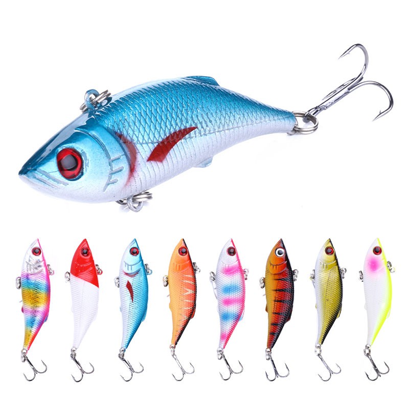 HENGJIA 1pcs 8cm/11.8g VIB Umpan Pancing Swimbait Ikan Fishing Lure Bait Bass Crankbait Kail Tackle