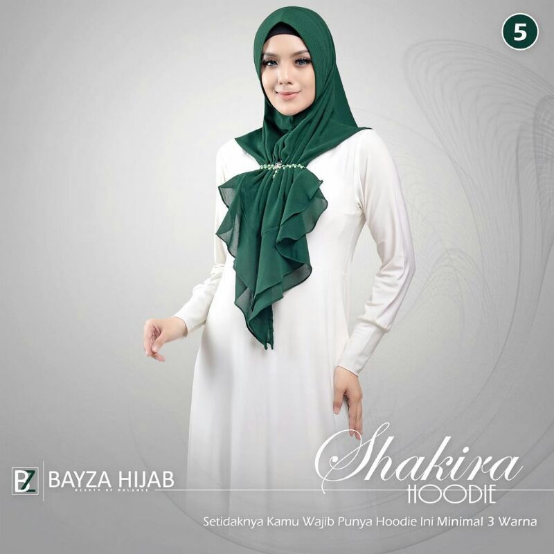 TERLARIS Jilbab instan Branded hoodie shakira original bayza