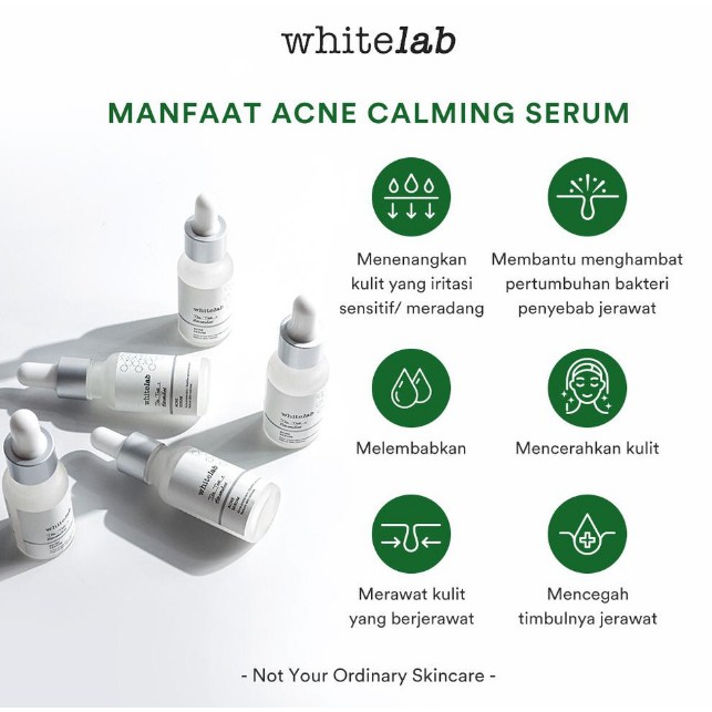 Whitelab Acne Calming Serum 20ml White lab Teatree Penyembuhan Jerawat Iritasi Radang