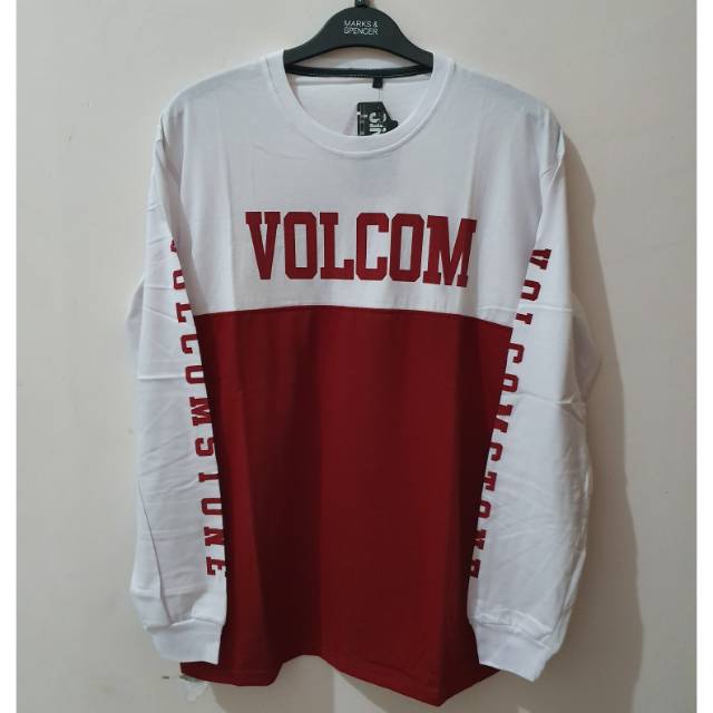 T-Shirt Distro lengan panjang Greenlight, Volcom, three second, 3 second