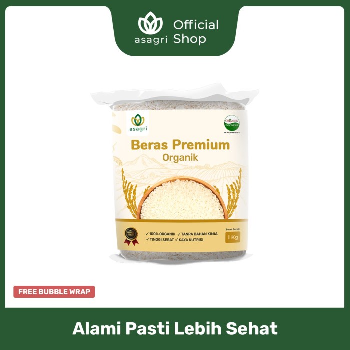 

bg20t01r Beras Premium Organik Asagri 1 Kg - 500 Gram Sv012Ss
