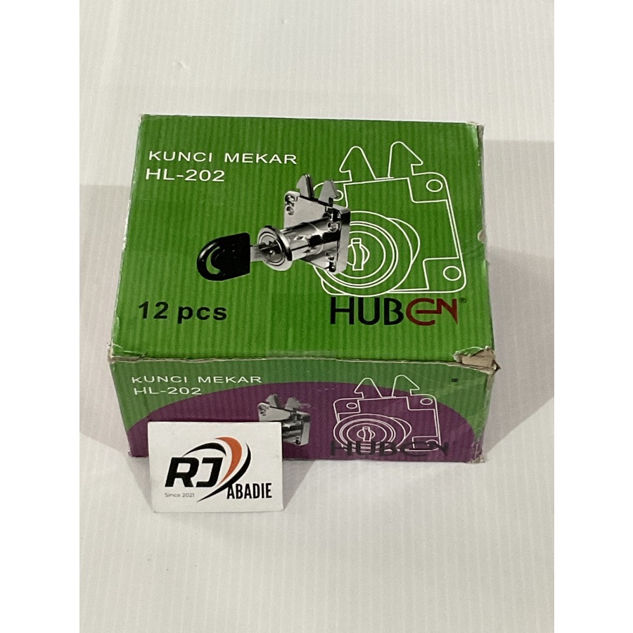 Kunci Laci Loker Lemari Mekar Huben HL 202 [12pc]