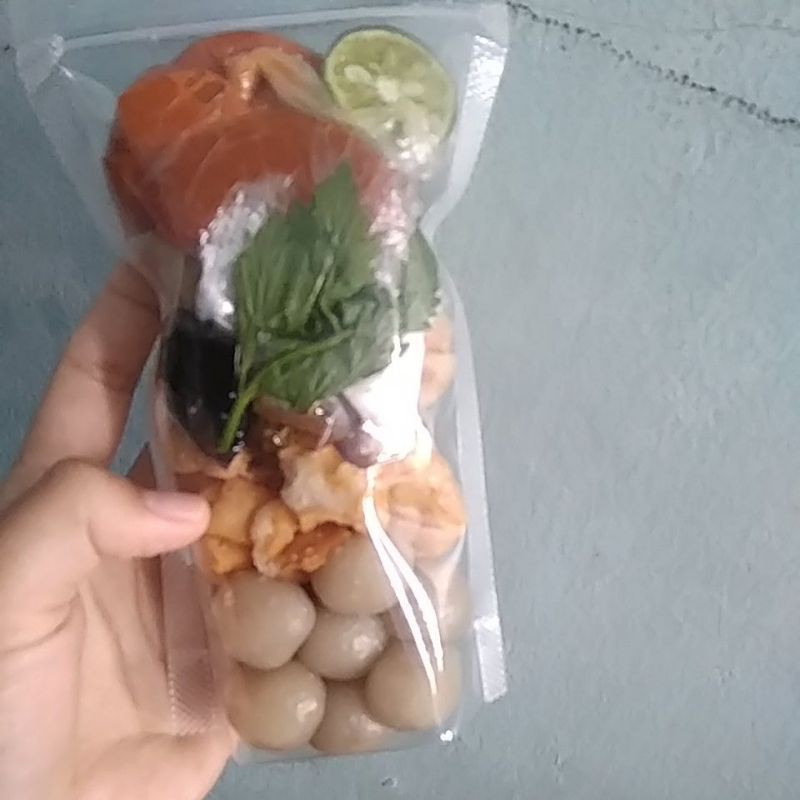 

CILOK KUAH PEDAS MANTAP /BASO ACI ISI JANDO MURAH/ Cilok Instan