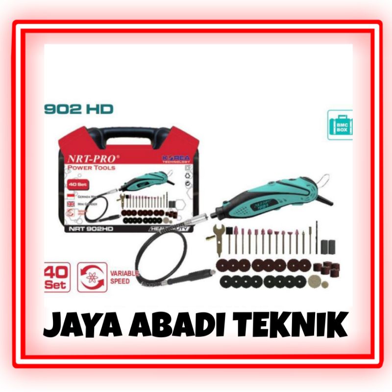 GERINDA KECIL Mini Die Grinder Set 40 Pcs - Tuner Gerinda Bor Mini NRT-PRO 902 HD