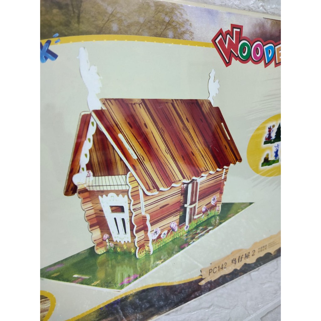 WOODCRAFT CONSTRUCTION KIT  RAKIT 3D MODELRUSSIAN FOLK TALE BAHAN KAYU