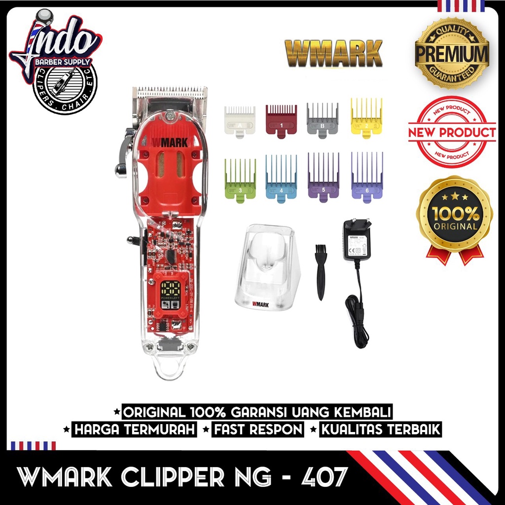 Wmark ng 407 408 hair clipper / mesin cukur rambut WMARK 407 WMARK 408