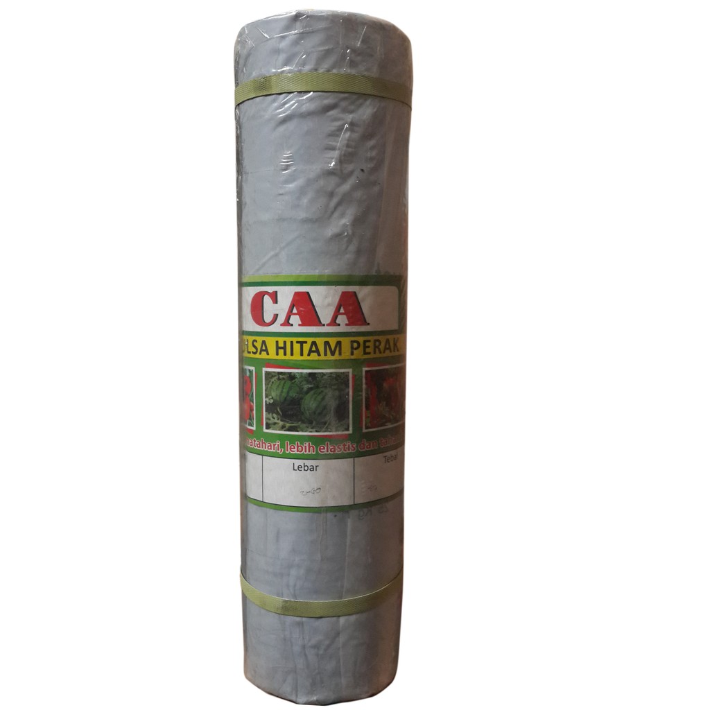 Pelastik mulsa hitam perak caa lebar 120 cm panjang 250 meter