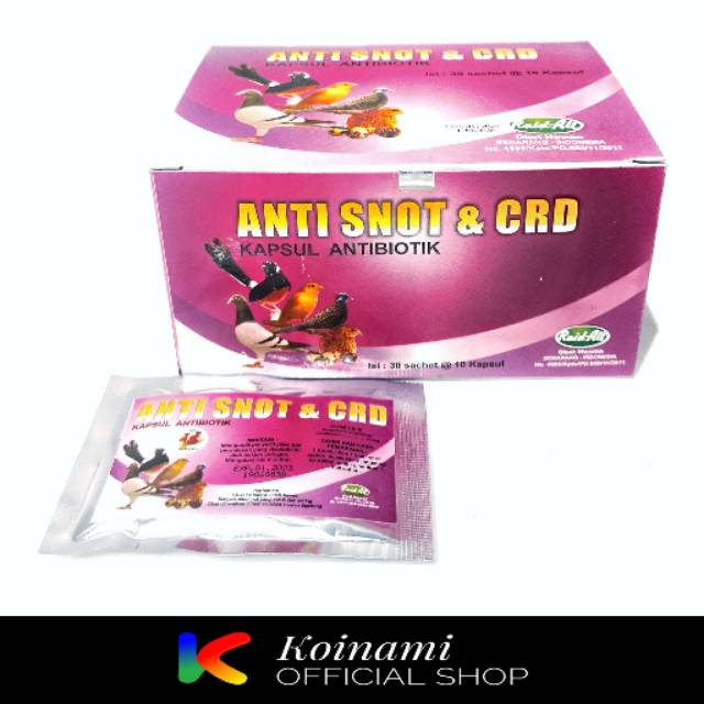 ANTI SNOT &amp; CRD BURUNG / obat vitamin burung / raid