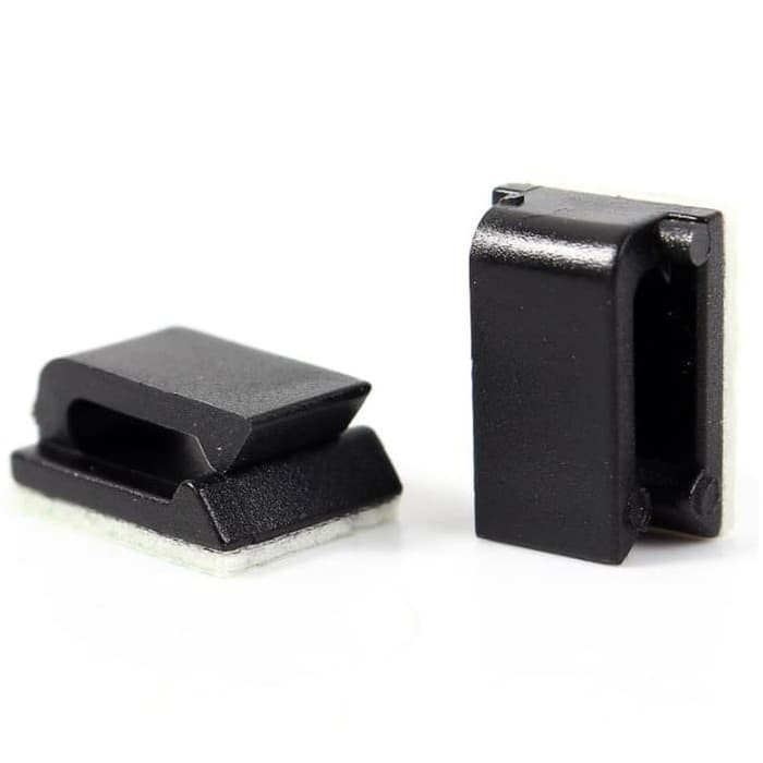 Klip Kabel Organizer Cable Clip Per pack Pengikat Kabel- LP124 - Black