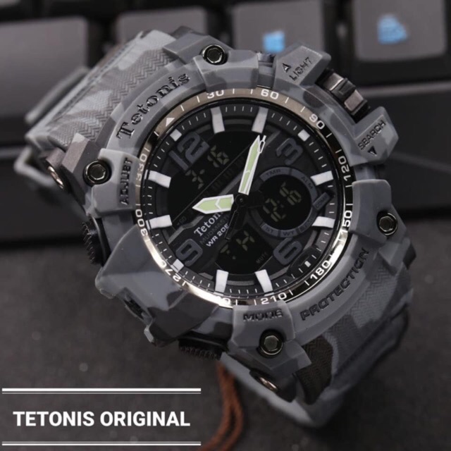 COD JAM TANGAN PRIA GSHOCK GST-8600G SHOCK GST8600 METAL RUBBER ANTI AIR