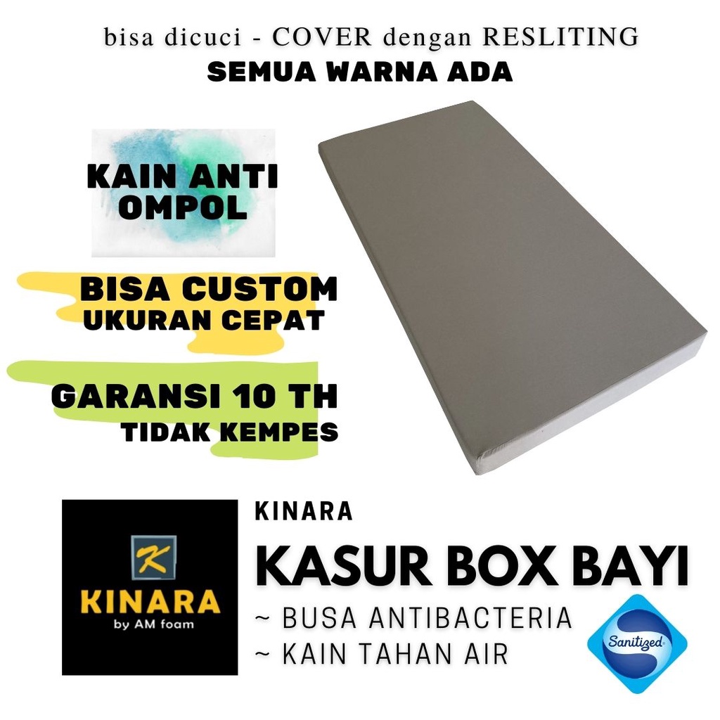 Kinara Kasur BOX Bayi Waterproof/Anti Air/Tahan Ompol Ukuran Besar