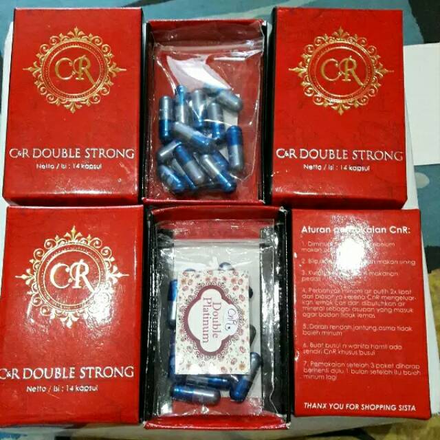 Double Platinum CNR original stok terbaru kapsul biru