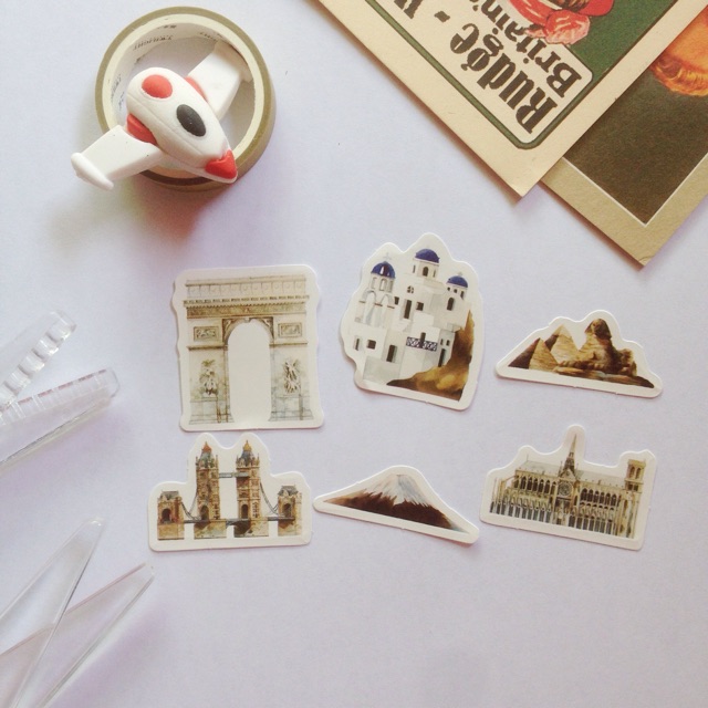 

Sticker Travel / Stiker Around the World / Sticker Jurnal