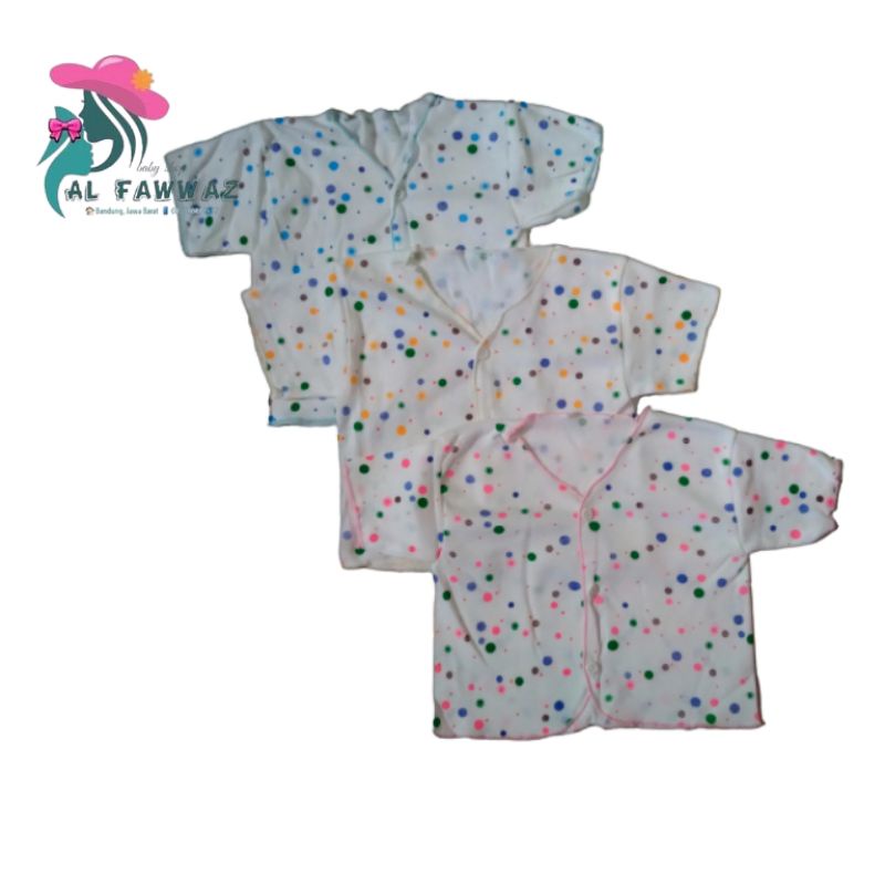 3 pcs baju bayi polkadot pendek