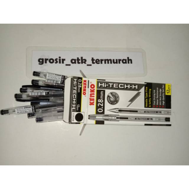 

1pak pulpen kenko Hi-tech-H isi 12 hitek